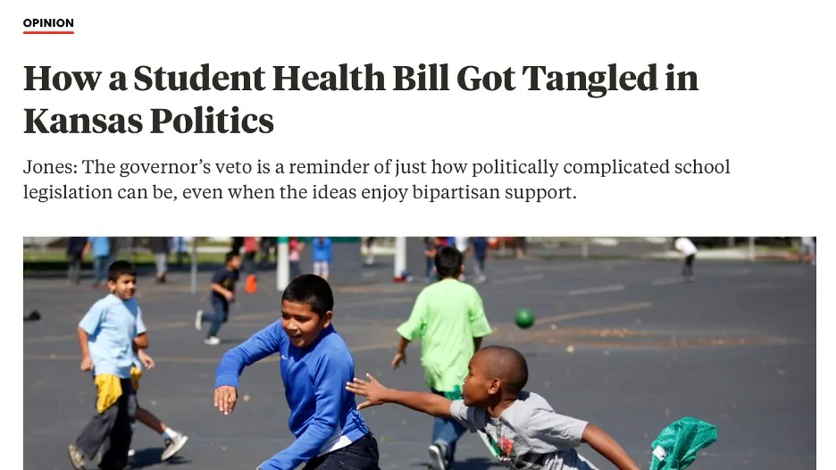 The 74: How a student health bill got tangled in Kansas politics